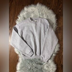 Skims Cropped Crewneck Sweater